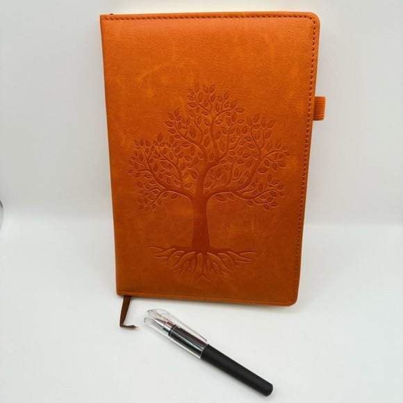 Tree of Life Synthetic Leather Notebooks w/Pens Hard Cover College Ruled 8x6 - Picture 6 of 12